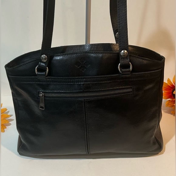 Patricia Nash Black Leather shoulder bag Tote - Picture 4 of 10